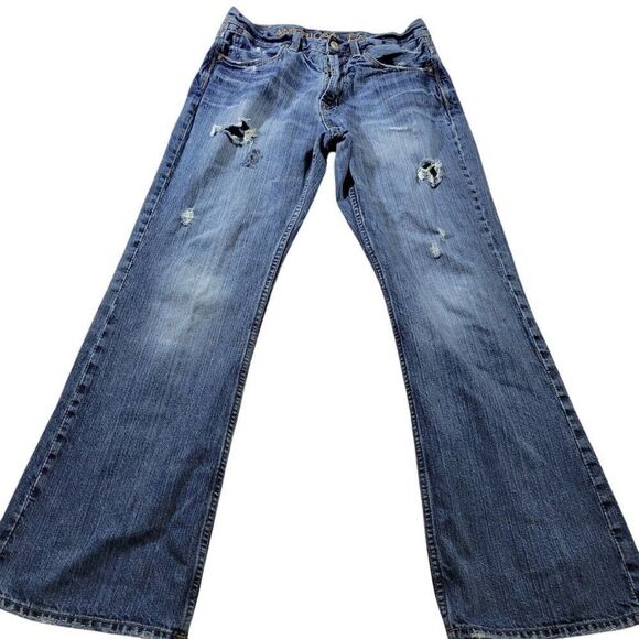 American Eagle Outfitters Other - American Eagle Jeans Men's 29x30 Bootcut Distressed Rip Retro Dark Wash Denim